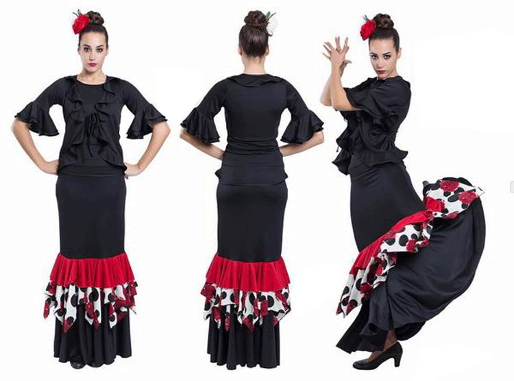 Tenue flamenca pour femmes par Happy Dance. Ref. EF195-E4739